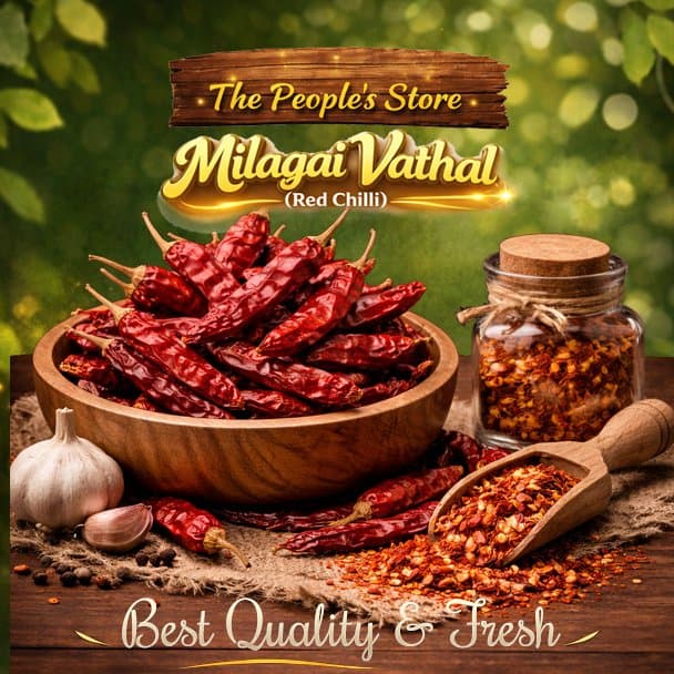 Milagai Vathal (Dried Red Chilli)