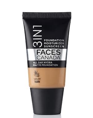 Faces Canada 3-in-1 Foundation, Moisturiser & Sunscreen