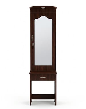 Slim Dressing Table with Mirror and Drawer